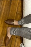 These are a great neutral flat to wear. I love the crocodile pattern. I did size up a half size. - Abby S.
