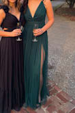 Dress is so flattering on anyone and very comfortable. Adjustable straps make it easy to fit any bust size. I'm almost 5'8 though and without heels it was easy to trip on the dress so make sure you're planning to wear heels if you're on the shorter side - Lizzie G.
