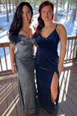 This dress is so pretty and so comfortable. The slit on the dress was so pretty. I got a lot of compliments on this dress!! - Jordan F.