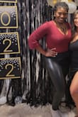 I am a very curvy and thick woman, so I was worried that this bodysuit would not look attractive on me. Boy was I wrong! It's super comfortable while being formfitting, and hugs me and all the right places. I paired it with a pair of black Spanx leggings from target. Got a size large. - Rebekah S.