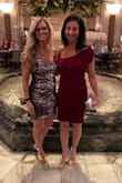 I wore this dress on New Year's Eve and got so many compliments! The adjustable shoulder straps help to make the perfect fit.  The dress is long enough to not ride up and still look sexy!  I ordered the x-small and it fit perfectly. (And I'm 50 and didn't feel like the dress looked too young for me.) - Pamela W.