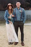 This was exactly the wedding dress I have dreamed about! It was so comfortable and well made and I got so many compliments on it. It fit very true to size, however, I did have the front tweaked a little bit so it wasn't as low cut but it obviously fits everyone differently! I wouldn't change a thing! Thank you!!!!!! - Stephanie K.