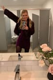 I bought this for a NYE wedding. It ended up snowing and being FREEZING cold, but not for me in this jacket. It is super soft and comfortable to wear. I got a lot of compliments. The bathroom is the best place I could get the color in the venue, I wore it with a purple mini dress from lulus. Love this jacket, super glad I purchased it last minute. - Allison S.