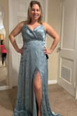 Ordered for an upcoming summer wedding. Originally got a medium which fit everywhere except the bust. I exchanged it for a large and it's perfect. Will have to have it shortened but that was expected. - Lindsey H.