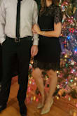 I was hesitant about ordering the small, but it fit like a glove! It was the perfect dress for a new year's eve event: sexy and fun, but classy! - Danielle S.