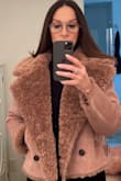 It's just beautiful! Very soft, cozy but firm enough to hold its shape. The color is perfect!! I purchased a medium size and it fit beautifully. - Bobbie G.