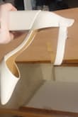 Listen there are already tons of great reviews that really helped me, I'll just add my 2 cents. This shoe is beautiful and comfortable. The white is very off-white. Totally worth it. - Gili K.