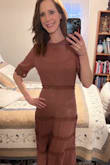 I am thin but also have a large bust, and if you're wondering if a small will accommodate that-- the answer is yes. My only complaint about this adorable yet sexy dress is that the slip underneath could provide more coverage. Since the dress is sheer. - Charlotte S.