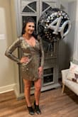 Wore this for my 40th birthday party. It was so beautiful and fun. Tons of compliments. I was comfortable and able to dance the night away. - Christian W.