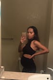 I wore this while 22 weeks pregnant, dress fits great and has a stretch to it! - Kamli S.