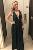 I chose this dress for a NYE party downtown Chicago & it made me feel like a million bucks! I got so many compliments from so many people - men & women, younger & older. The color & sparkle was so beautiful. The fit was flattering, and I love that I didn't have to wear a bra or any painfully restrictive undergarments. I was so comfortable all night whether sitting or dancing. I did have about 4 inches of length taken off the bottom as no high heel could help keep it off the floor. But the seamstress said it was a super easy hem and it only cost me $25 with a $10 rush fee included! Even with the hem, this dress was worth every penny and then some! I did use some double stick tape to ensure I wouldn't have any gapping (or nipple gate) when I danced or had my arms around my hubby. I'm not sure it was necessary as I am somewhat small chested. I'm so thankful I found this dress and even though my event is over I still feel excited remembering how I looked and felt! - Bridgette L.