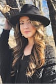 This hat fits loose but can be adjusted on the inside. The style is still very cute! - Marissa T.