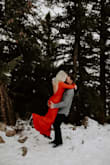 This dress was PERFECT for my winter engagement pictures! - Briana S.