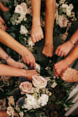 I bought these bracelets for my bridesmaids, mother-in-law, and mom to wear on my wedding day. They looked great in pictures and are a great idea to match with everyone in the bridal party. I gave this item only a 4-star rating because the bracelet has tarnished with only a few wears. - Devon F.
