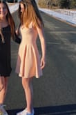Super cute dress! I would size down if possible as the top is not as figure-fitting as the picture shows. - Teyah B.