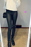 These jeans fit so well! Nice and stretchy. Perfect for a night out to add a little edge to your outfit! - Alisha H.
