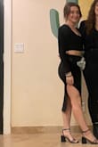 Cute and comfortable! The sleeves may be a little long for my short arms but thought it was fine. I wore this out on a bachelorette party and it was a hit! - Isabella