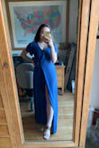 Love the dress but I had to go get it hemmed because it was loose in the chest and way too long, even with heels. The chest also has a button but I have to get it replaced too because it's really weak and opens up easily. But once all the alterations are done I'll really love the dress. - Taylor K.