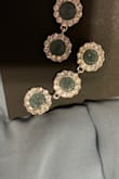 Ordered these for my bridal party and took a gamble at them matching! They match spot on with my girls dresses color called deep sea! So glad I took a leap of faith and ordered them. Wish they came in studs too so my jr bridesmaid could wear them. Great purchase and even better price - Jerrica W.