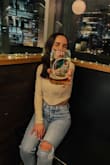Super cute and very flattering shape! I loved the ribs built into the shirt for the firm corset look, and the sleeves were a perfect length. Could potentially be a little busty if I I pulled it down to desired fit so I just let it ride up throughout the night, but still definitely recommend!! - Alyson V.