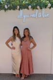 Wore this dress as a bridesmaid for my best friend's Bridal Shower. It was the perfect midi length, great pattern, soft and it even had pockets (score!). It fit perfectly in all the right places. I am a size medium in my everyday clothes but a size small in dresses on Lulus. 
Highly recommend to any bridesmaids looking for a dress for any wedding event! - Ashley P.