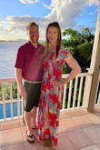 Fits great and love the slit on the side. Dress was comfortable and perfect for the beach. - Laura F.