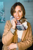 This scarf is not only adorable with its plaid design but it's nice and thick so it'll keep you warm on those winter days (or start wearing it in the fall). - Erin T.