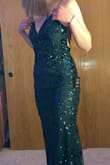 Obsessed with this dress I got a size medium and am 5"7 135lbs. I love that it actually goes to the ground, sometimes dresses are to short especially when you put heels on. The quality is amazing especially for the price. I was worried it would be itchy because I hate that but it's actually really comfortable!! - Alana