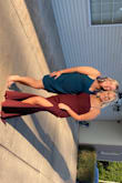 This dress is perfect! only issue is it rides up a little bit when you walk! but it's still great - Ali W.