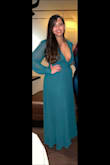 I felt gorgeous in this dress for a rehearsal dinner. I'm not a big fan of maxi dresses, but the large size hugged my body in all the right ways! The dress runs long so I did have to get it cut before wearing, but not by much. - Jocelin L.