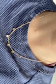 Super simple and elegant, goes with any outfit!!
Fits loosely around the neck- At first, I thought I'd be able to adjust it to be more of a chocked but this is as short as the necklace clamps together - Emma Y.