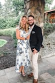I wore this for an early September wedding and it was perfection. True to size. Pinned the cross over a bit but it wasn't a bother at all. Perfect length, flirty and perfect for dancing. - Jessica S.