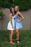 I wore this dress for graduation and it was such a beautiful blue color! - Rachel B.