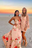 Let me preface by saying that I read hundreds of reviews about this dress before I purchased it. I normally wear a medium (size 6/8) and ordered a small after reading that it runs a little big. I took a shot and ordered it!! After adjusting the straps, it fit perfectly.
Do not order order in blush/pink if you have fair skin.
I wore it to a destination wedding in Punta Cana and got so many compliments!! @amberilla - Amber B.