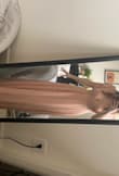 Not my best color obviously but bought it as a bridesmaid dress. I am usually a size M but after looking at reviews I bought a size S and I'm so glad I did. - Graceann K.