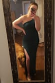 Lulu's dresses are always so flattering and cute! I got this dress for my friends wedding and I love it This! It fits well according to measurements and the fabric has some stretch to it. It's so flattering and the color is absolutely gorgeous! So excited to wear it - Hannah H.