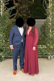 I absolutely loved the color! I am tall (5' 9") and was wearing 3.5" wedges, and the dress was still almost touching the floor. I did not have time to get it hemmed, so if you are on the shorter side, you are going to need to get this taken up several inches. I am also small busted, so I used some boob tape to help give me a little more lift since a bra is out of the question in this dress. I got several complements on this dress at the wedding I attended. It is perfect for fall and winter weddings. - April O.