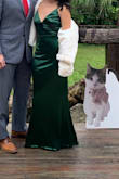 Loved it. Fit great; very comfortable to dance and have fun in, the color was beautiful, great quality also double-lined so perfect to wear braless. It did run a bit long and I had it tailored. I am 5'3" took in about 4 inches and it still covered my shoes which were 4" heels. - Raquel D.
