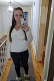 This is soooo incredibly soft and warm. You can wear it on both shoulders with a cowl neck or off the shoulders as well. Good length comes down to normal jean level with a long torso. - Jackie M.