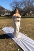 I ordered this dress last minute for my intimate wedding and it was absolutely perfect! The sleeves by the under arms were my only issue (the were pretty loose) so I did take it to a tailor and got them taken in a bit. However, overall excellent buy and perfect for what I needed. - Ashley G.
