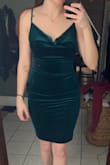 This dress is so pretty but I think it would better fit someone with small hips & a bigger chest - the opposite of me haha still flattering! Just a little tighter around my hips than I would've liked. - Sara F.