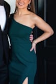 I absolutely loved this dress. It was tight enough but not TOO tight. I wore it to a black tie winter wedding and was able to eat and drink without feeling like every curve was going to show. It fit perfectly and I wouldn't have changed a thing about it! I wore a strapless bra with it and was very comfortable. - Jordan V.