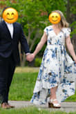 I wore this for my engagement shoot in a park along the water and it was great in the wind. The neckline was a little loose since I have wide shoulders with a small chest but a couple stitches solved the problem - Sarah L.