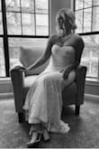 This was beautiful. I bought it for my courthouse wedding and got so many compliments. Hugged my curves and I felt absolutely beautiful in it. - Savannah W.