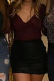 Bought this for my 21st birthday and paired it with a leather skirt from Lulus. I got so many compliments! The back is sheer so I had to wear sticky boobs, but other than that it was a great purchase! - Clarice A.