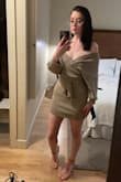 This dress is gorgeous the sleeves are still a little baggy even though I ordered a smaller size than usual. Comfy classy and cute! - Makaela R.