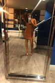 I love the chest detail of the dress. The tan color is beautiful. - Shemel T.