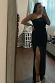 I was super skeptical because I was afraid it would be too tight since I have big breasts but it actually has some stretch and fit perfectly! It is super long though and I have to cut off a few inches. Loved it! - Gabby C.