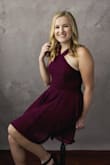 The dress was cute and true to size. The dress was more purple than I expected but still a really pretty color. - Anabelle S.