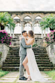It was a perfect dress for my marriage pictures. The breast was a little loose for me, but I did not mind it. I went along with that. - Muge S.